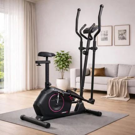 Эллиптический тренажер домашний DreamFit 322E с магнитным сопротивлением и LCD-монитором