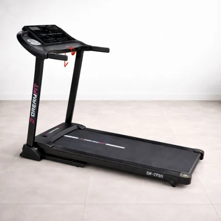 Беговая дорожка DreamFit DF-7755 с компактной конструкцией, LCD-монитором и надёжной платформой для дома
