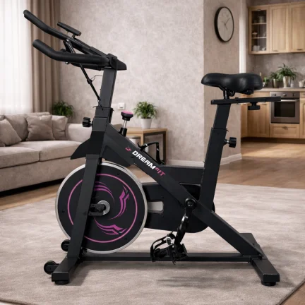 Спортивный велотренажёр DreamFit DF-511 – до 130 кг, усиленная конструкция, для дома