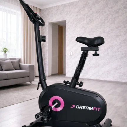 Магнитный велотренажёр DreamFit DF-221 – до 120 кг, 8 уровней сопротивления, регулируемое сиденье